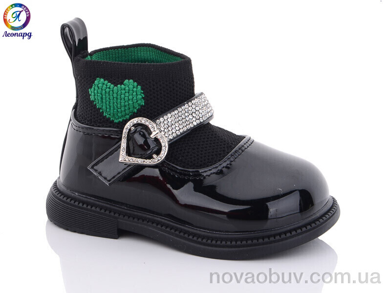 Туфлі Леопард M6619-2 black-green