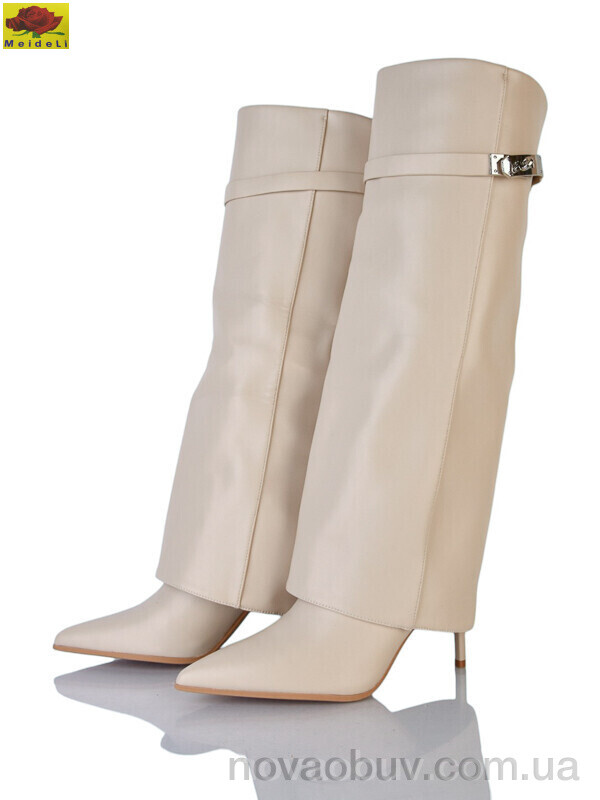 Чоботи Mei De Li RWD88 beige