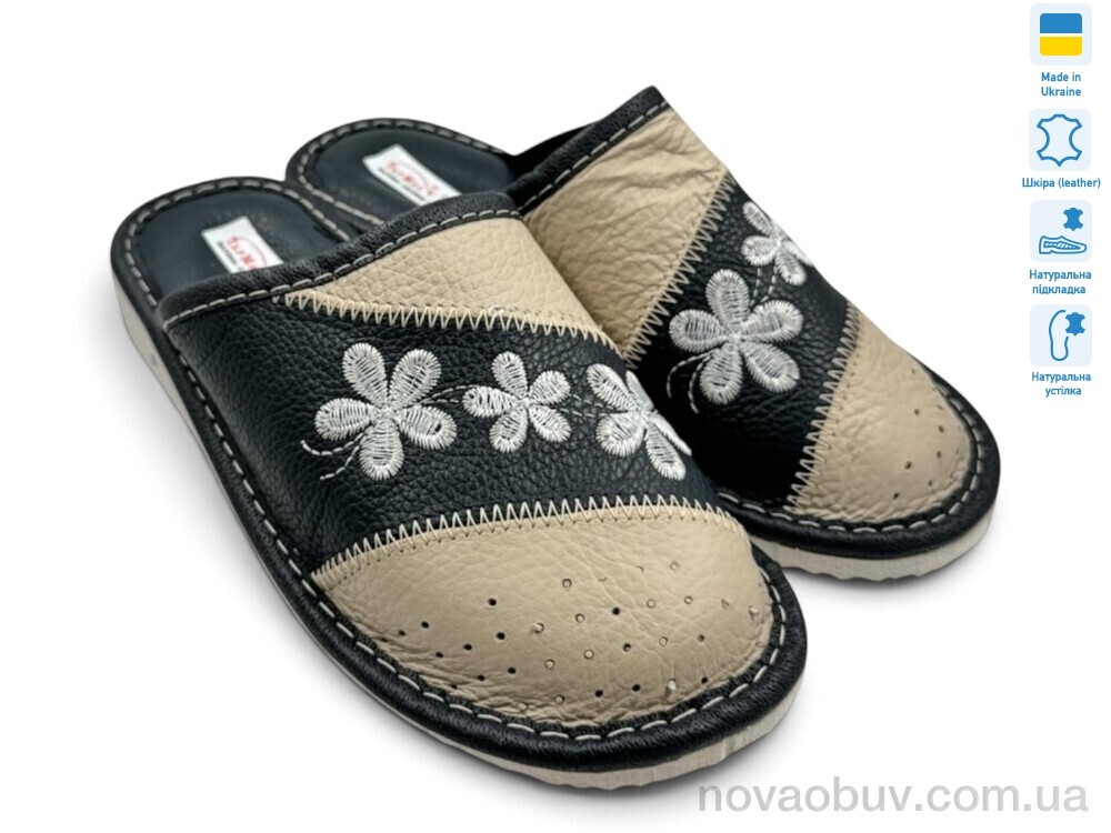 Капці Rai shoes Тапмал 002 чорний
