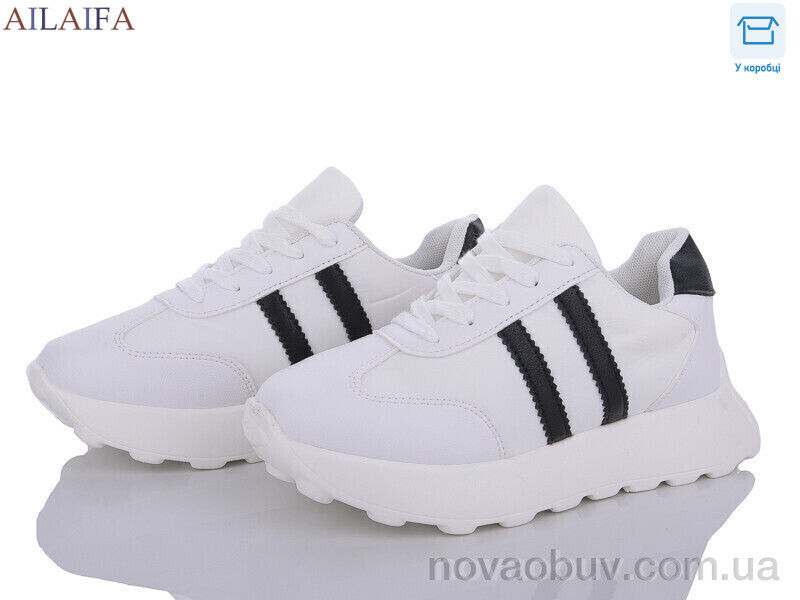 Кросівки Ailaifa 2393 white-black піна