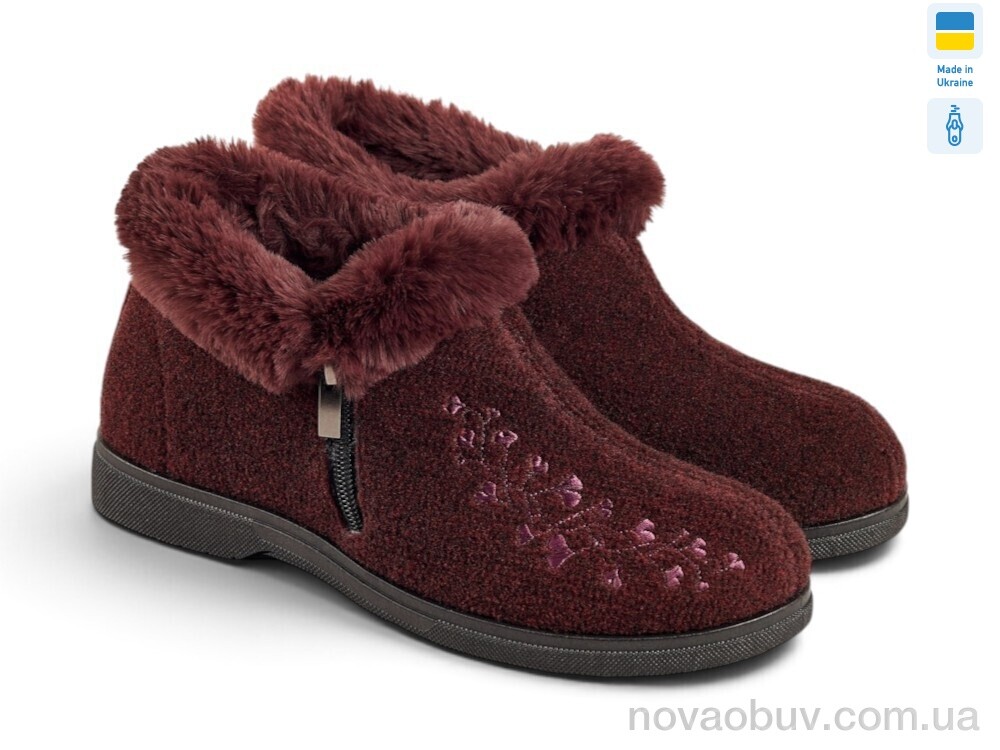 Бурки Rai shoes 2202 бордовий