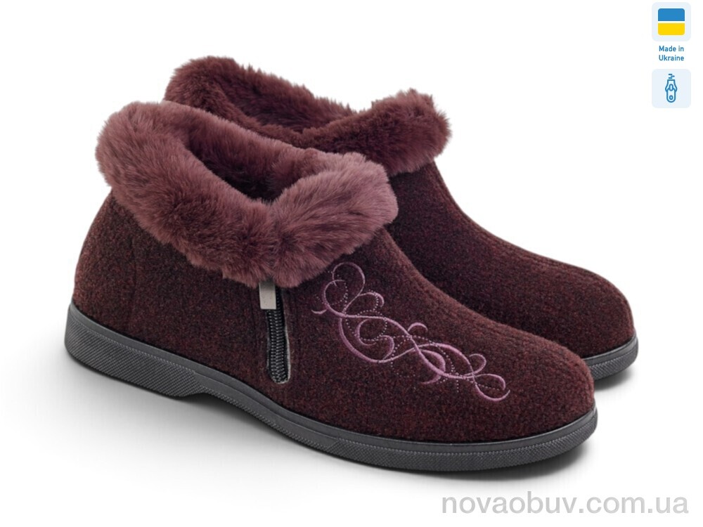 Бурки Rai shoes 2203 бордовий