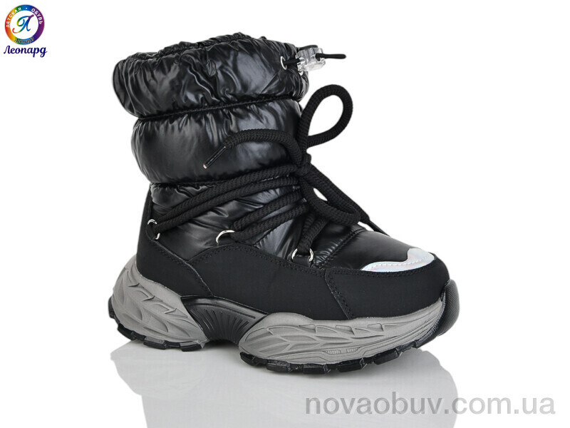 Дутики Леопард C10 black