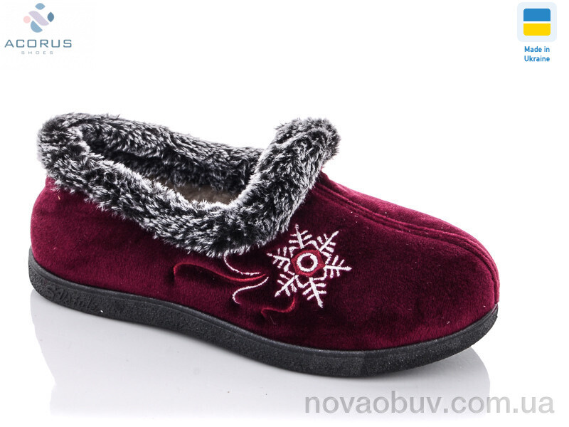 Капці Acorus YB2202 bordo