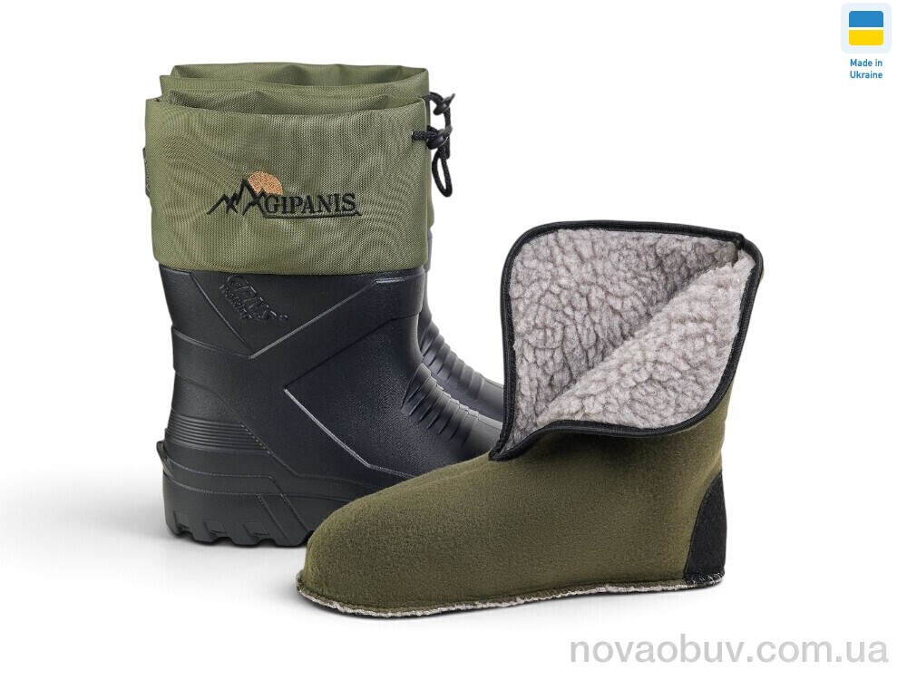 Чоботи з піни Rai shoes RM-142A чорний-хакі