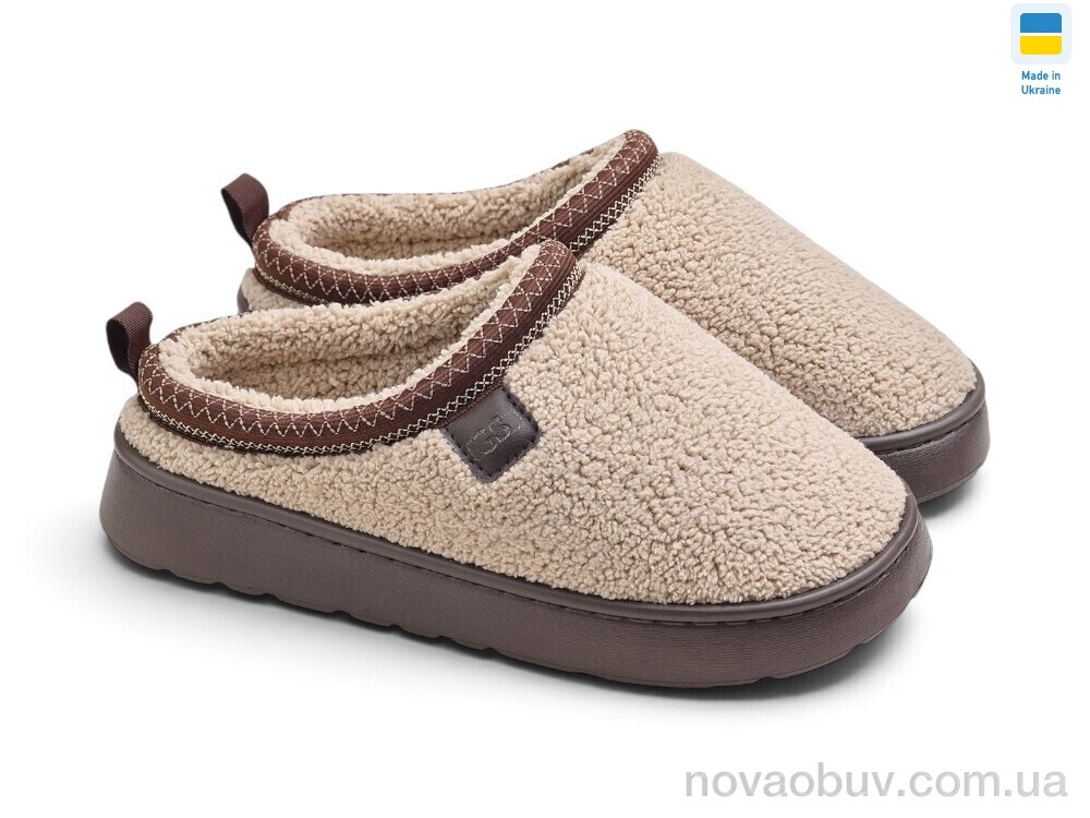 Капці Rai shoes UD73021 Bg бежевий (тедді)