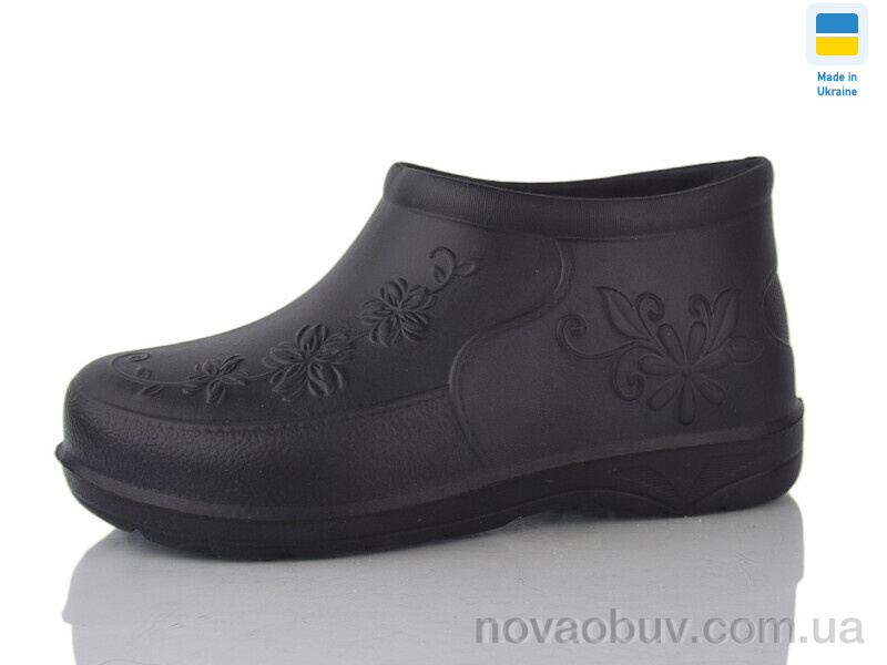 Галоші Lot Shoes Квіти чорний