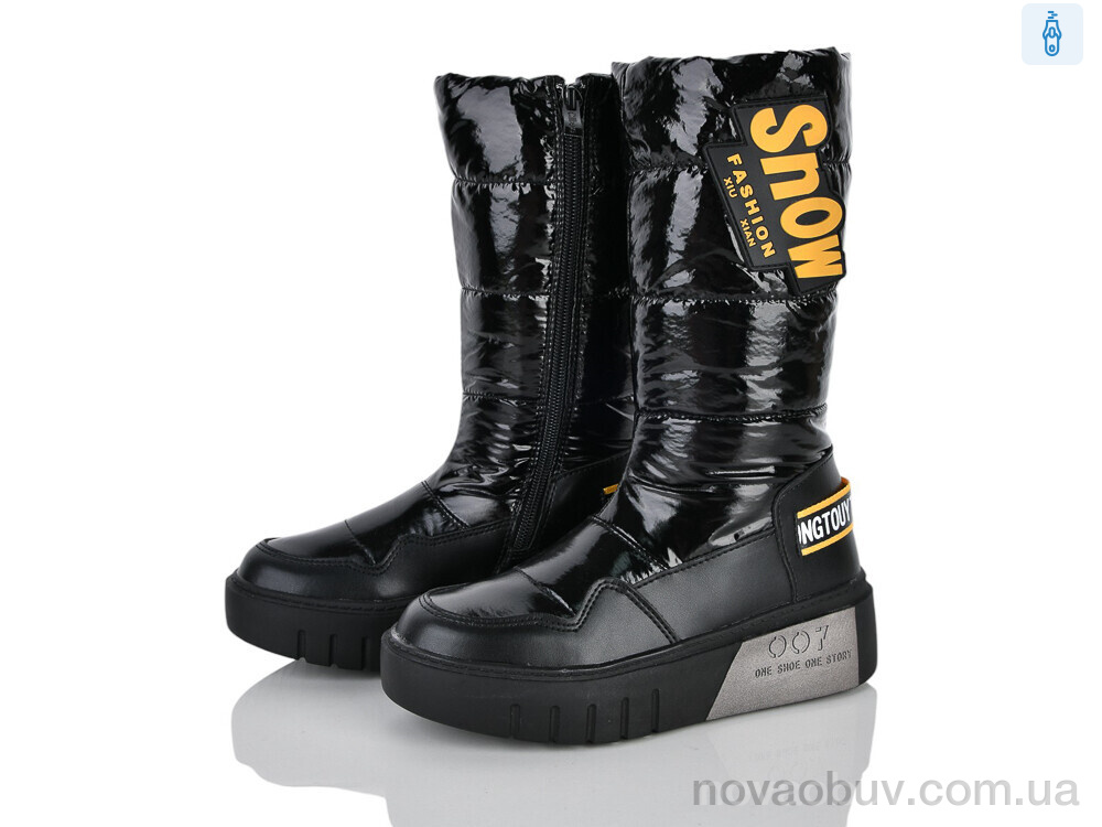 Дутики Clibee-ShoSho A110 black-yellow