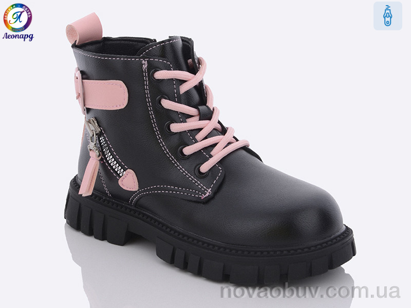 Черевики Леопард B001 black-pink
