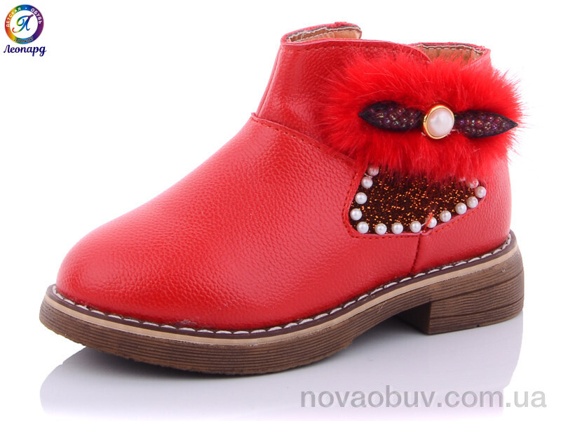 Черевики Леопард 6316-1 red