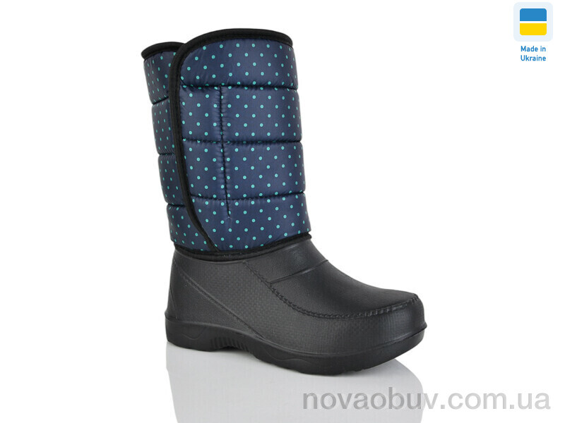 Чоботи з піни Lot Shoes Горох синій