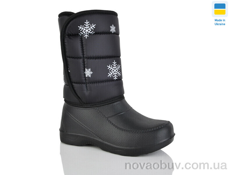Чоботи з піни Lot Shoes Сніжинка чорний