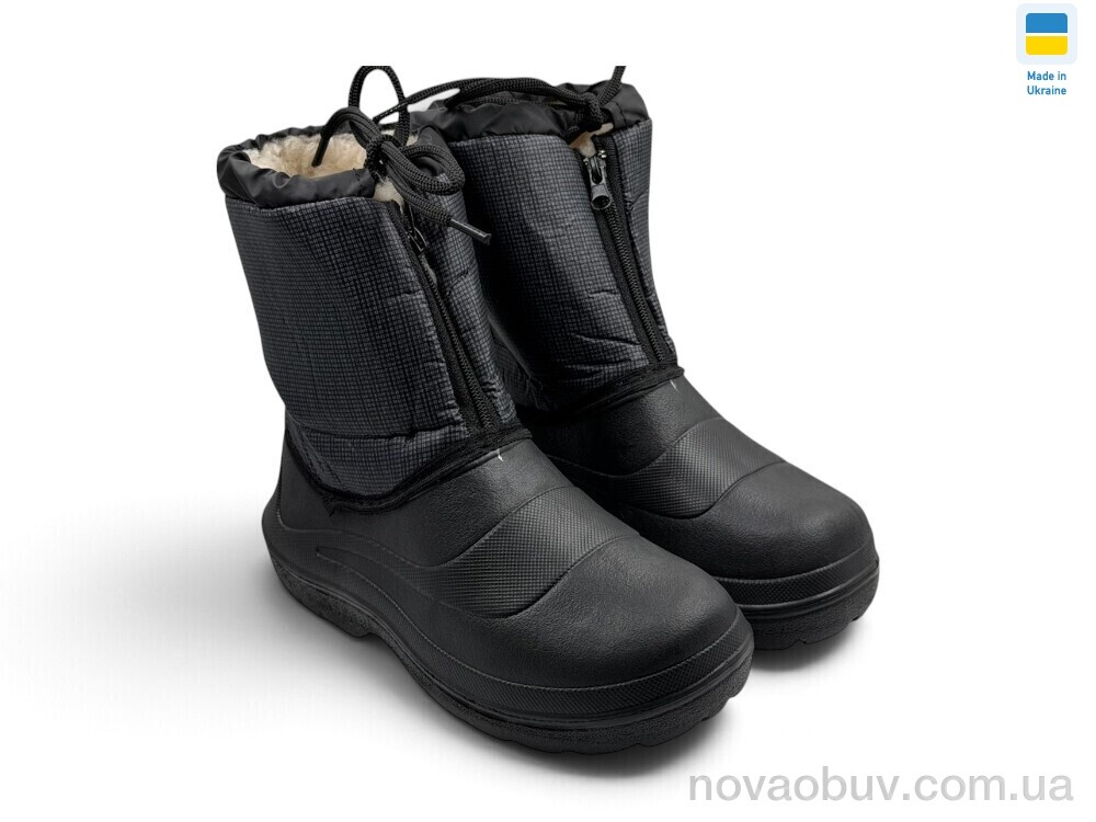 Чоботи з піни Rai shoes 205 клітинка чорний