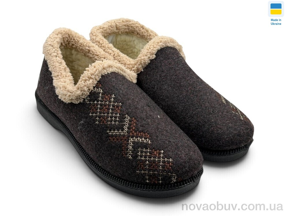 Капці Rai shoes РТ15 коричневий