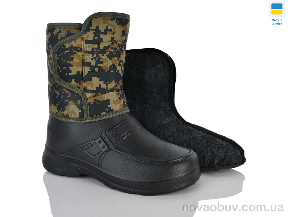 Чоботи з піни Lot Shoes Липучка чорний