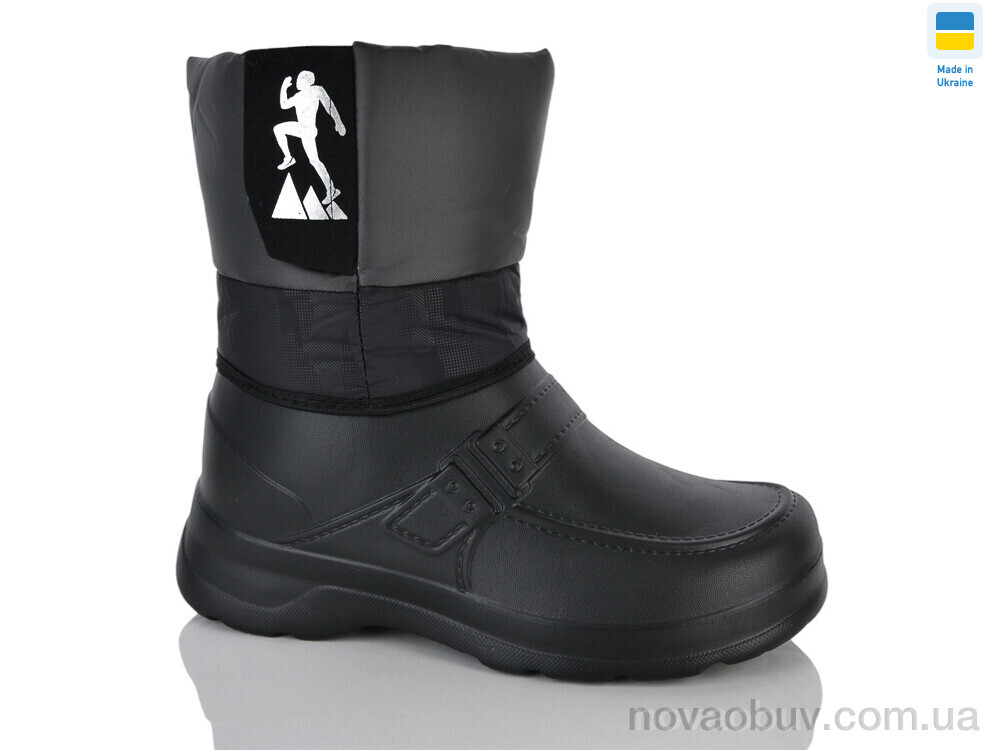Чоботи з піни Lot Shoes Воркер чорно-сірий